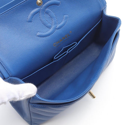 Chanel Blue Leather Timeless 23