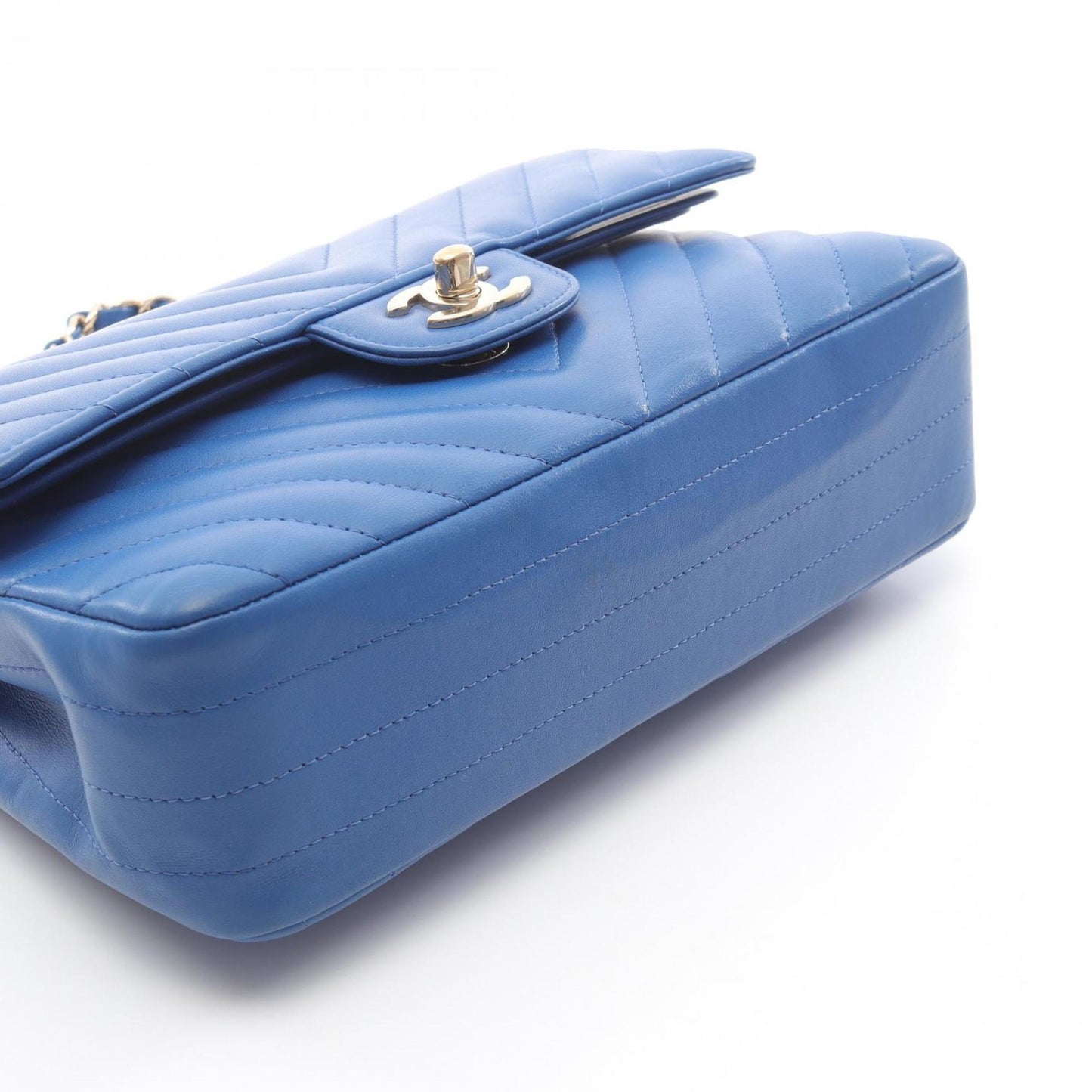 Chanel Blue Leather Timeless 23