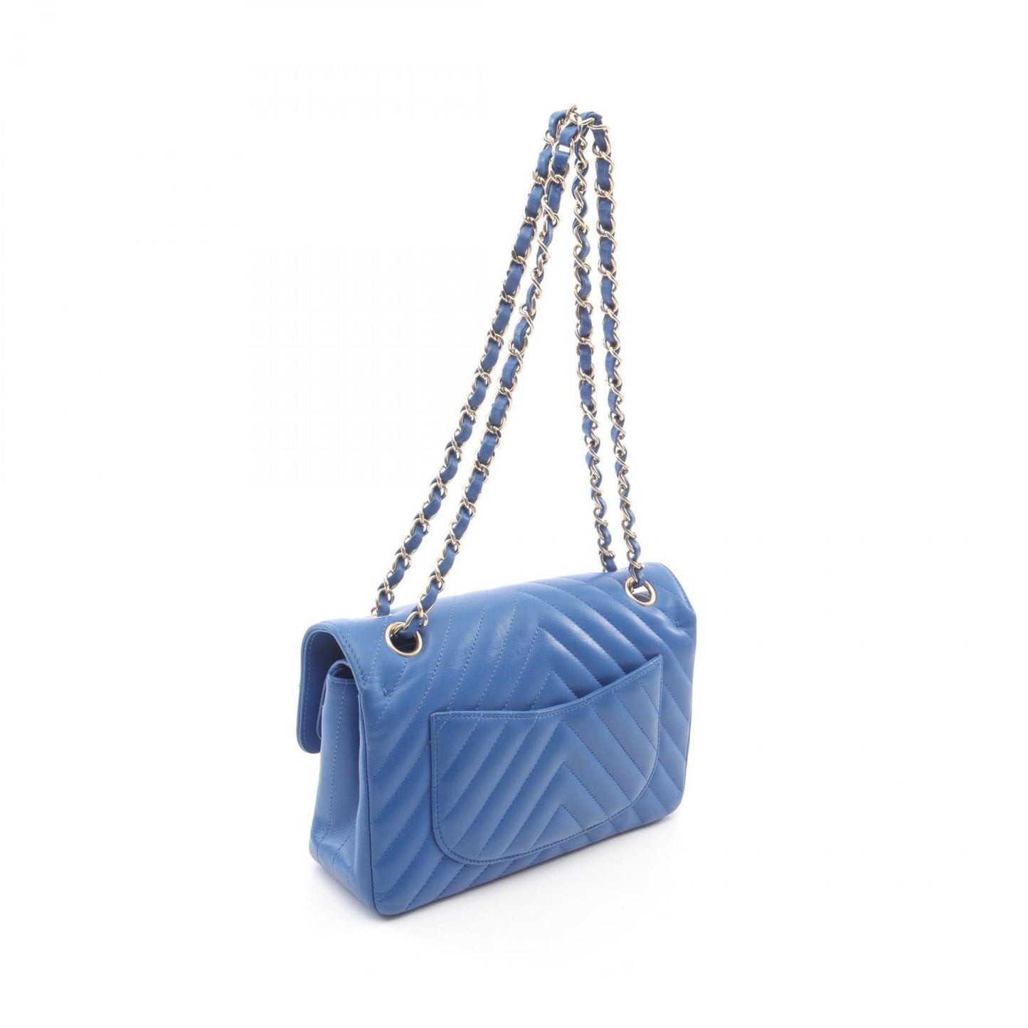 Chanel Blue Leather Timeless 23