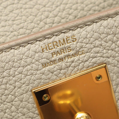 Hermès White Leather Kelly 28