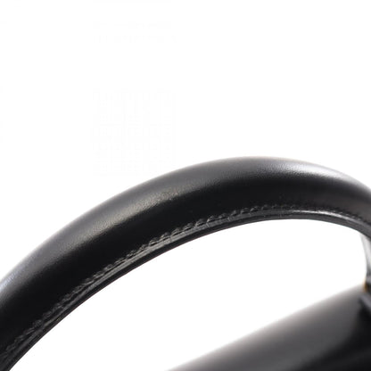 Hermès Black Leather Kelly 32
