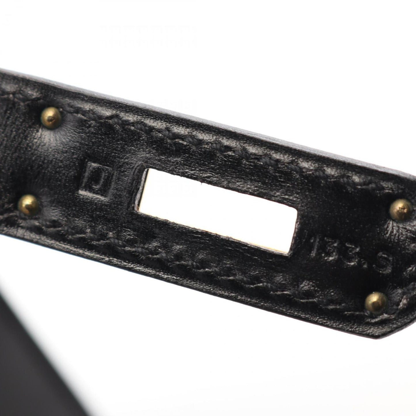 Hermès Black Leather Kelly 32