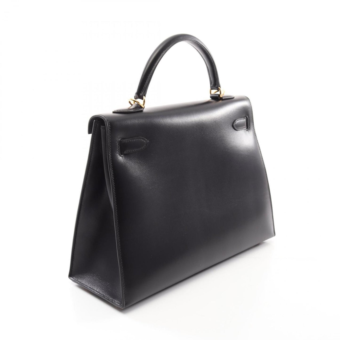 Hermès Black Leather Kelly 32