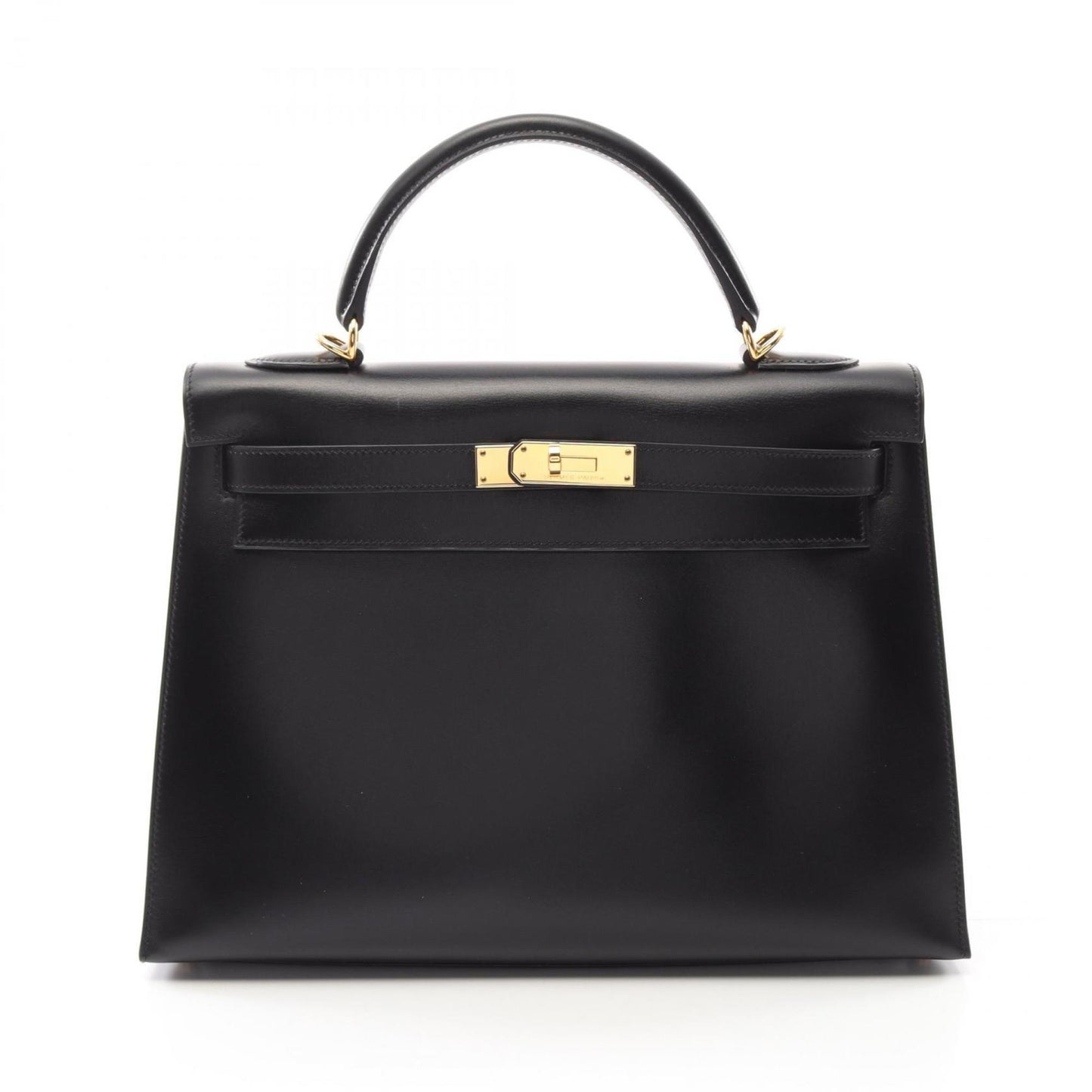Hermès Black Leather Kelly 32