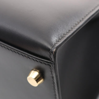 Hermès Black Leather Kelly 32