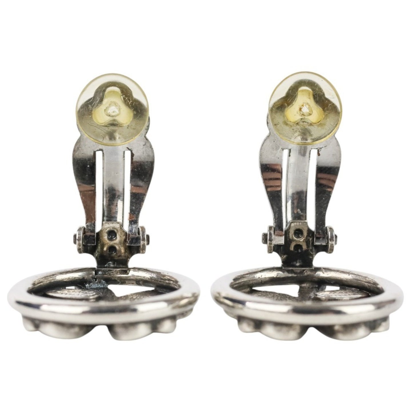 Chanel Silver Metal Clover