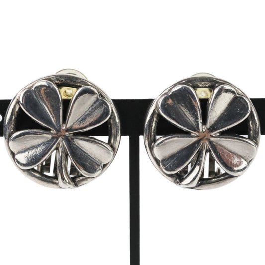 Chanel Silver Metal Clover