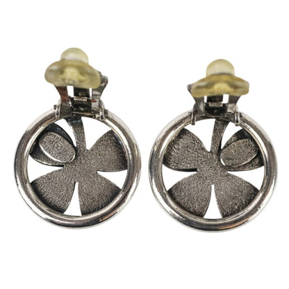 Chanel Silver Metal Clover