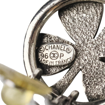 Chanel Silver Metal Clover