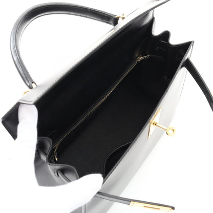 Hermès Black Leather Kelly 28