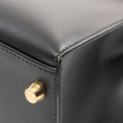 Hermès Black Leather Kelly 28