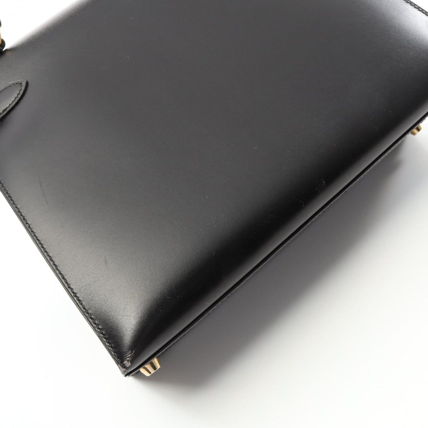 Hermès Black Leather Kelly 28
