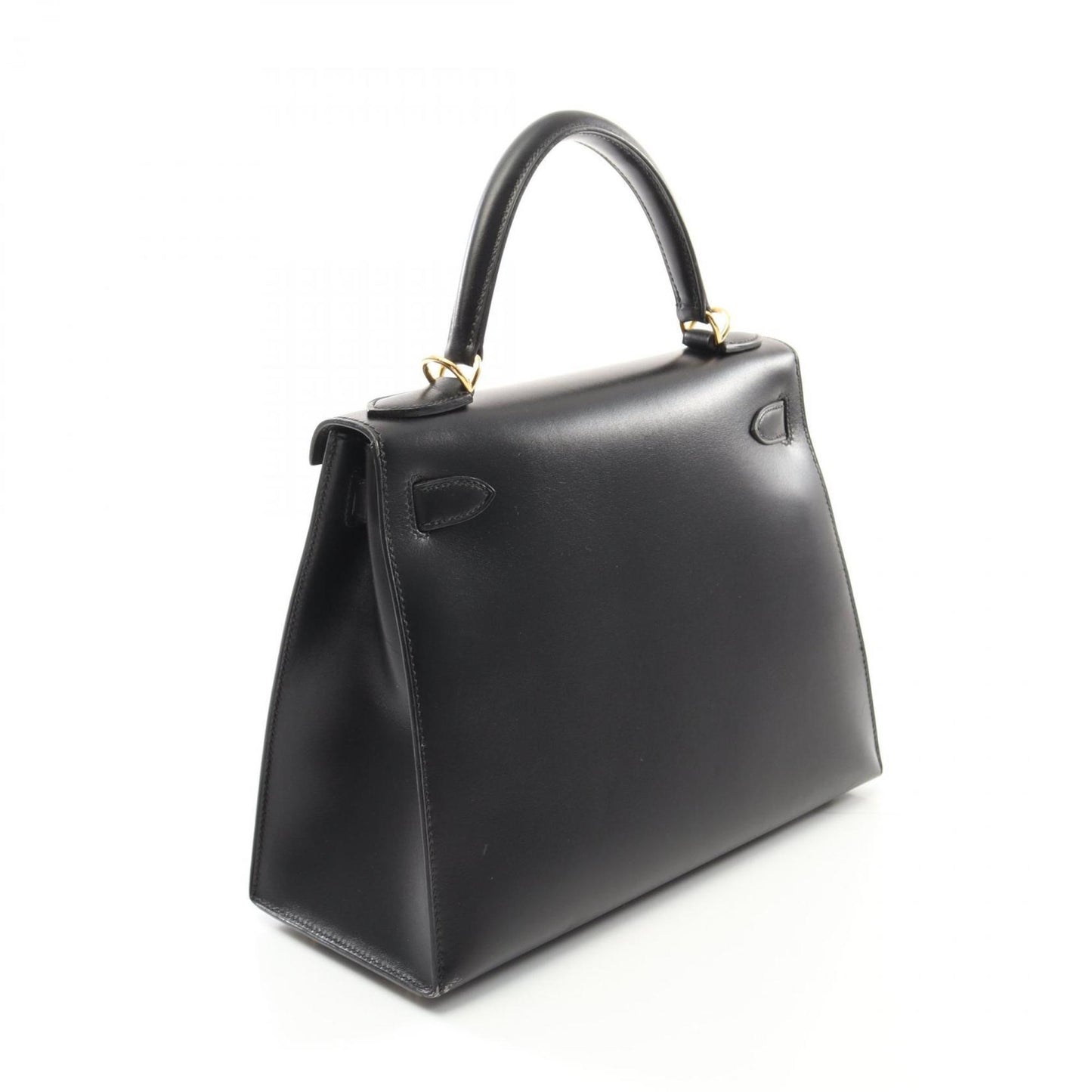 Hermès Black Leather Kelly 28