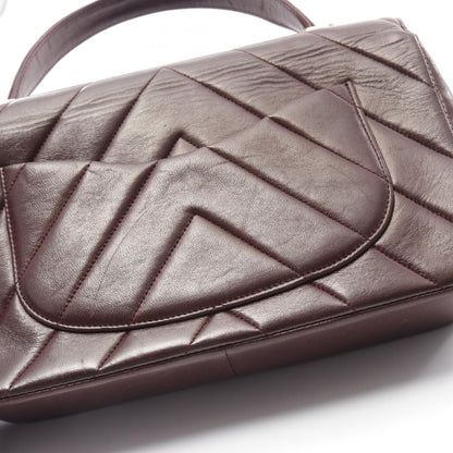 Chanel Red Leather Coco Handle