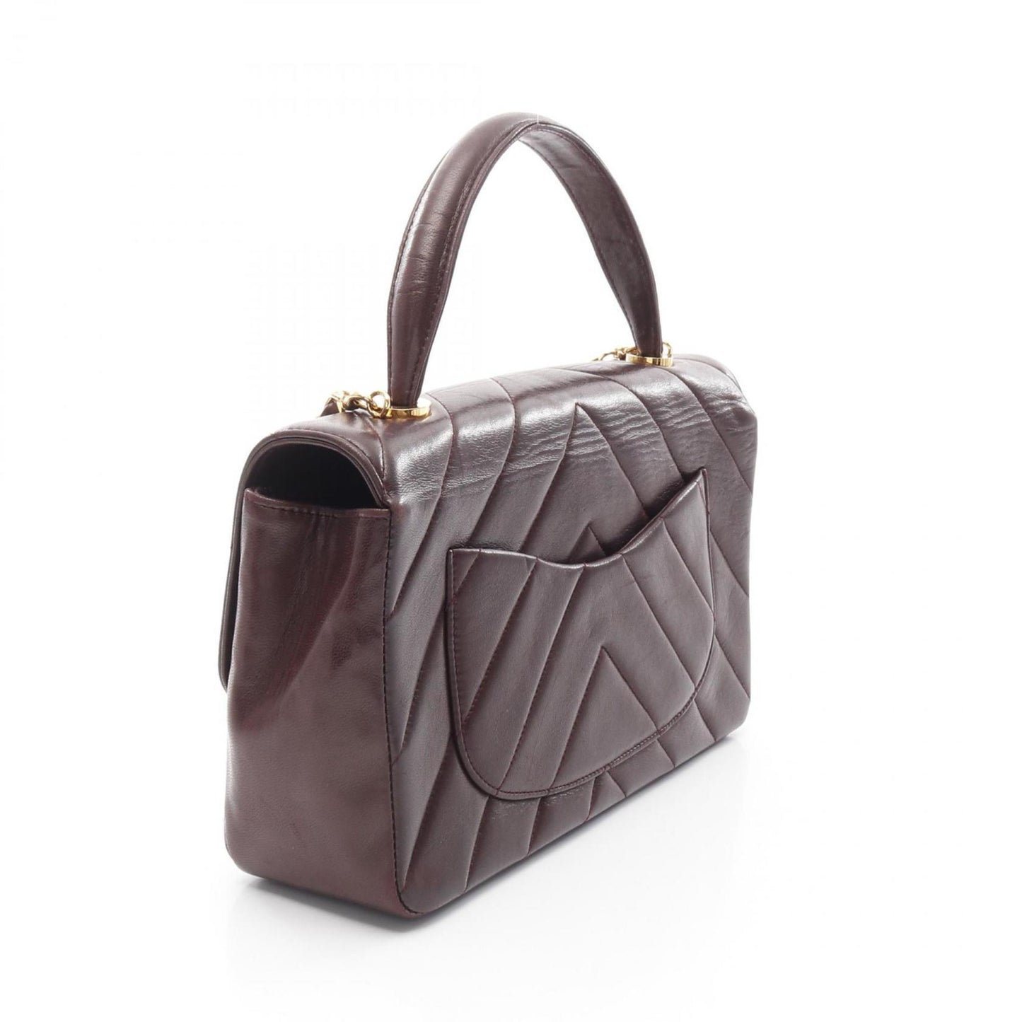 Chanel Red Leather Coco Handle