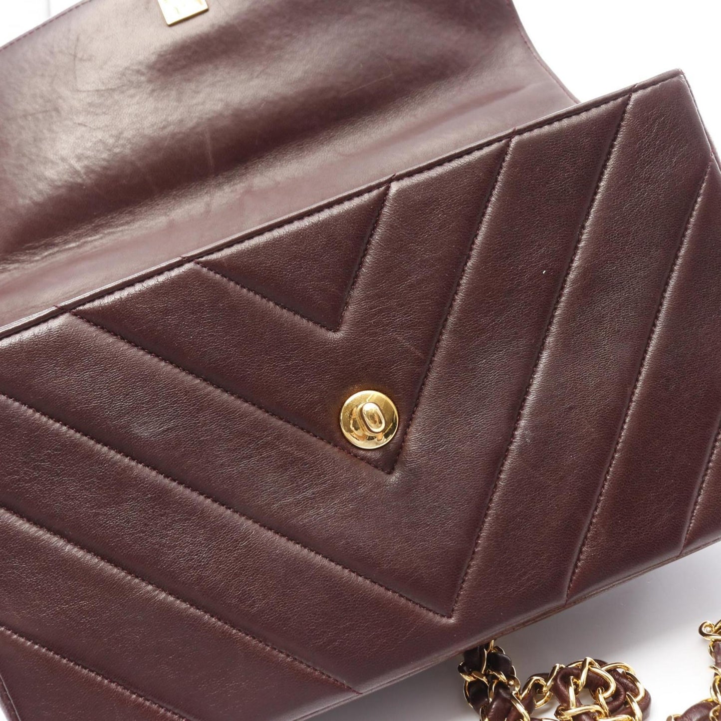 Chanel Red Leather Coco Handle