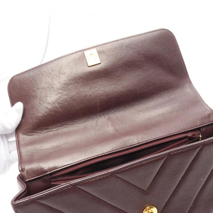 Chanel Red Leather Coco Handle