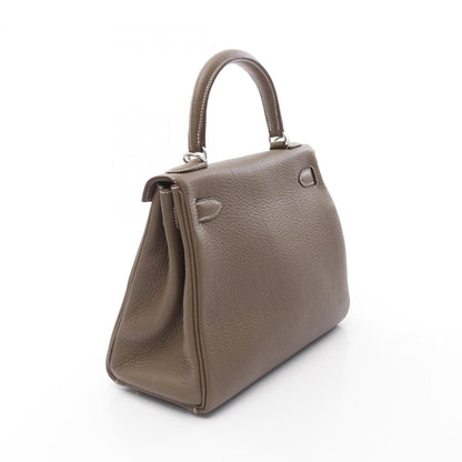 Hermès White Leather Kelly 28