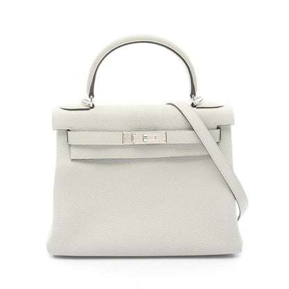 Hermès Green Leather Kelly 28
