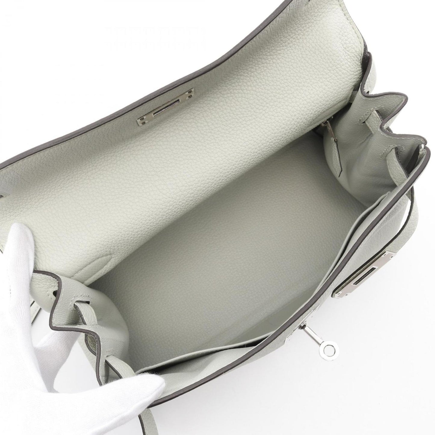 Hermès Green Leather Kelly 28