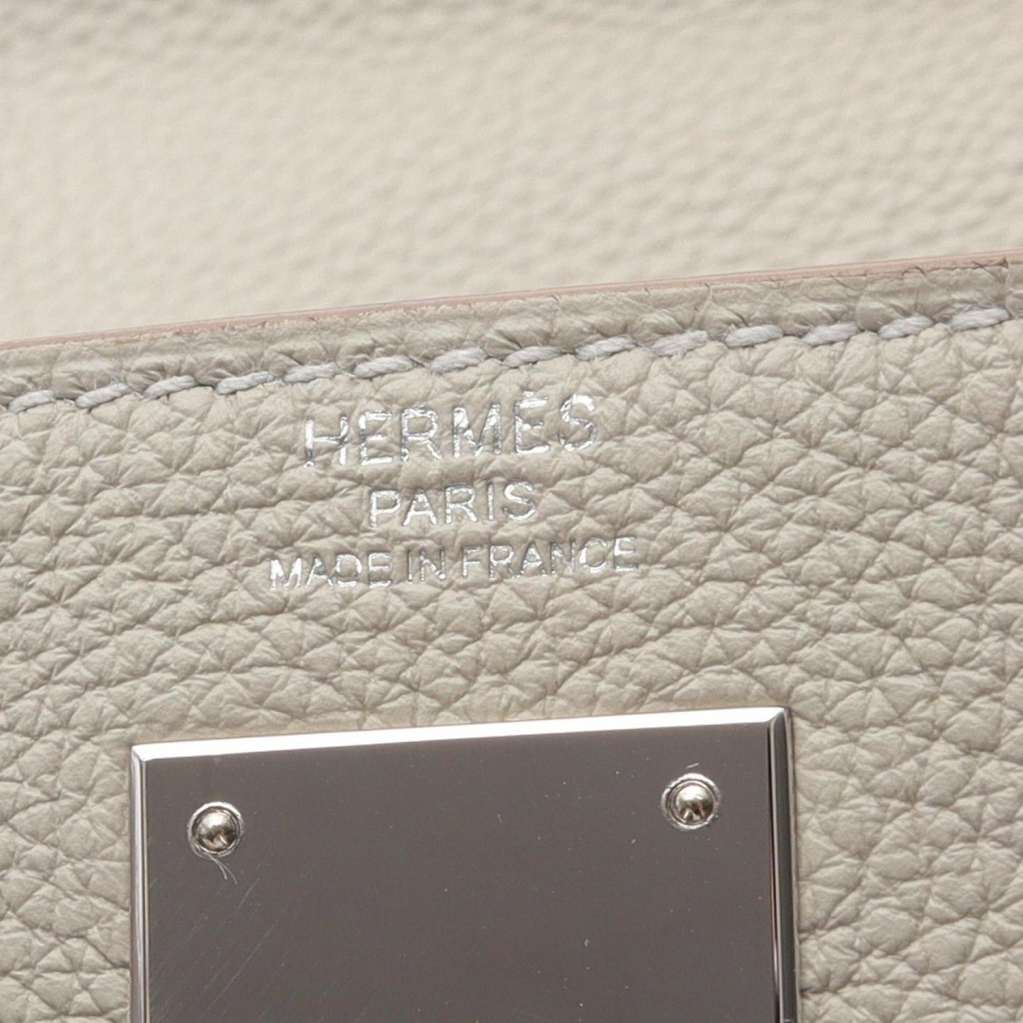 Hermès Gray Leather Kelly 28