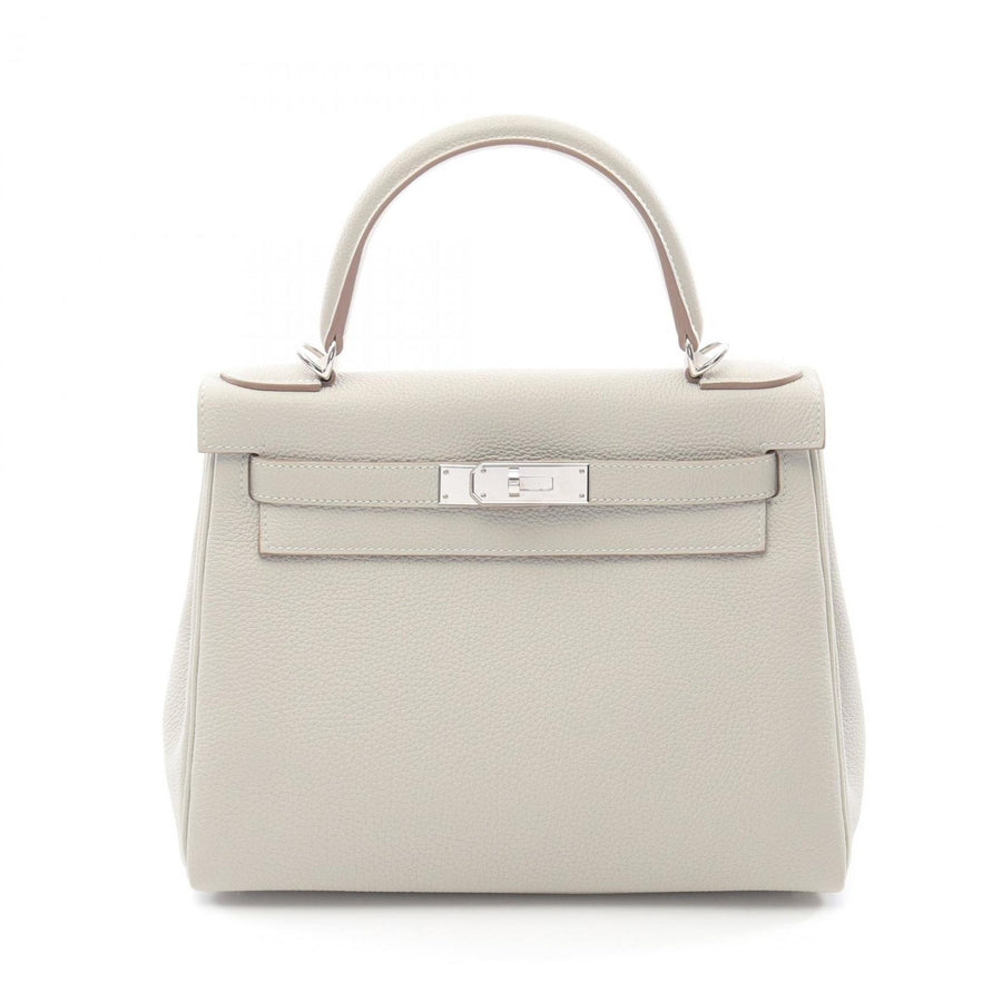 Hermès Gray Leather Kelly 28