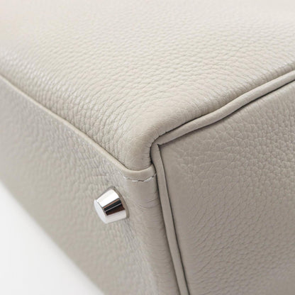 Hermès Gray Leather Kelly 28