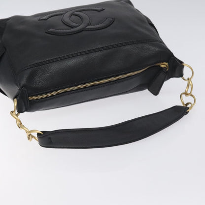 Chanel Black Leather Coco Mark