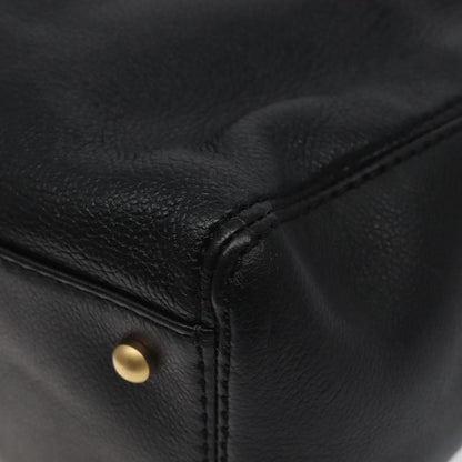 Chanel Black Leather Coco Mark