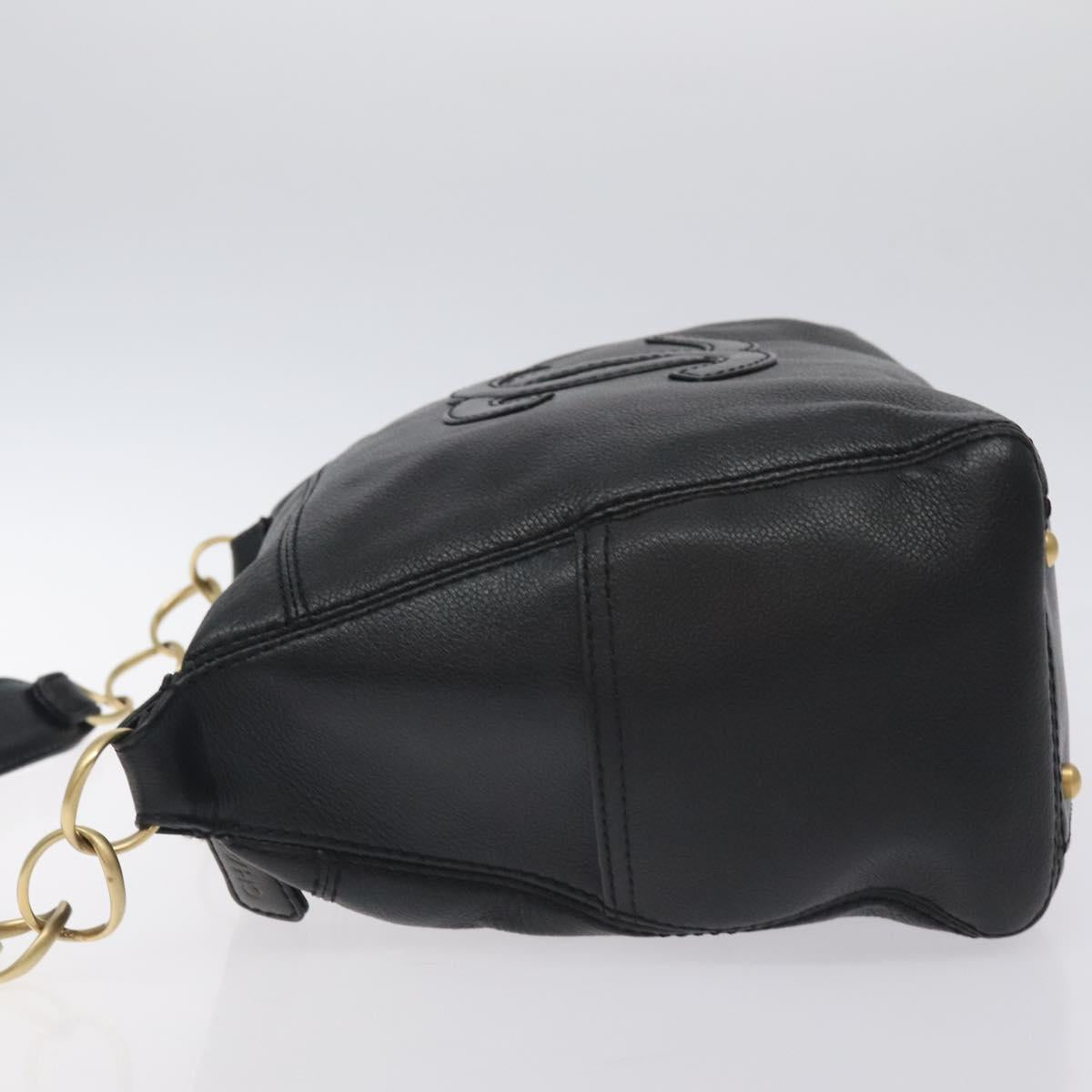 Chanel Black Leather Coco Mark