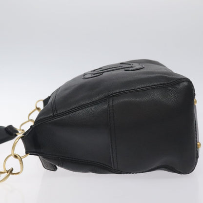 Chanel Black Leather Coco Mark