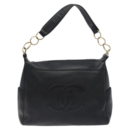 Chanel Black Leather Jumbo