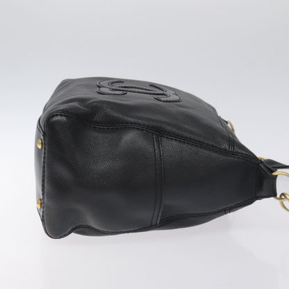 Chanel Black Leather Coco Mark