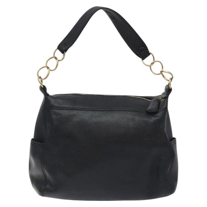 Chanel Black Leather Coco Mark
