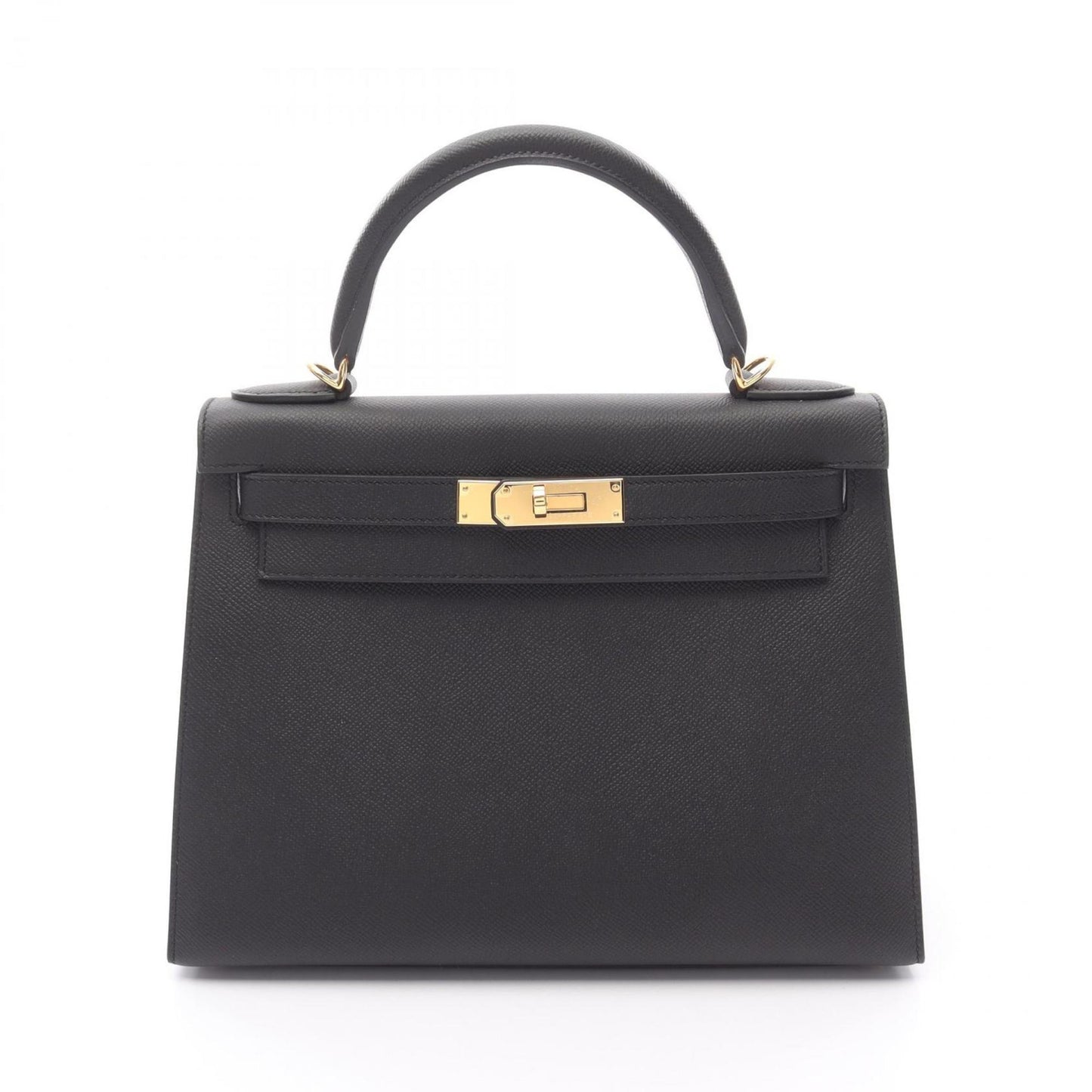 Hermès Black Leather Kelly 28