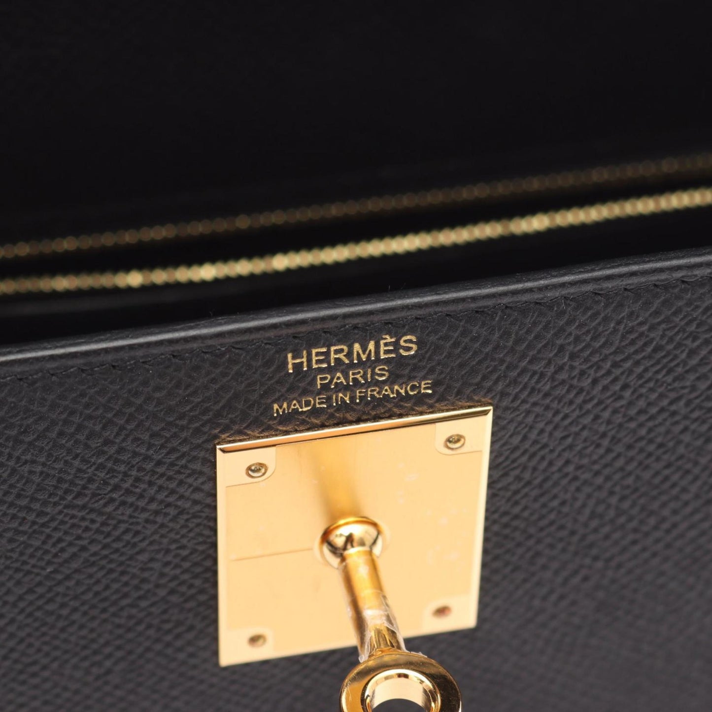 Hermès Black Leather Kelly 28