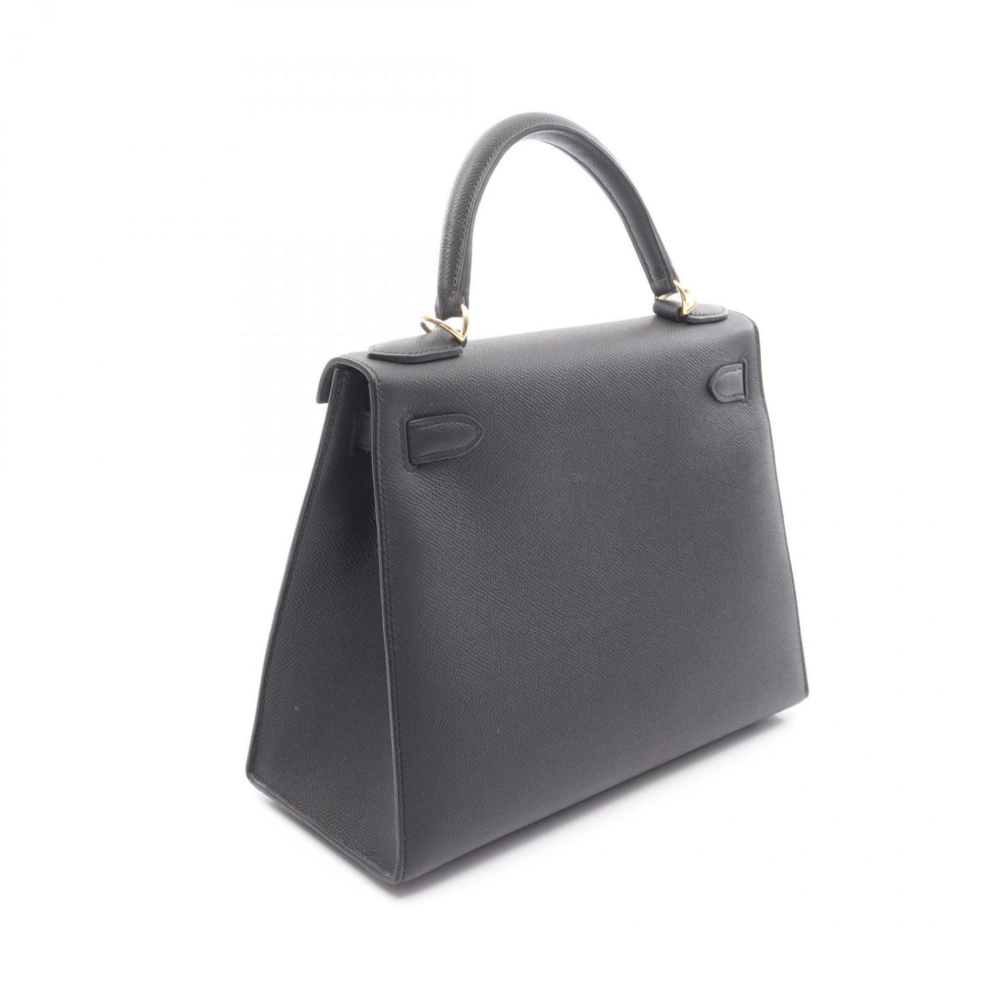 Hermès Black Leather Kelly 28