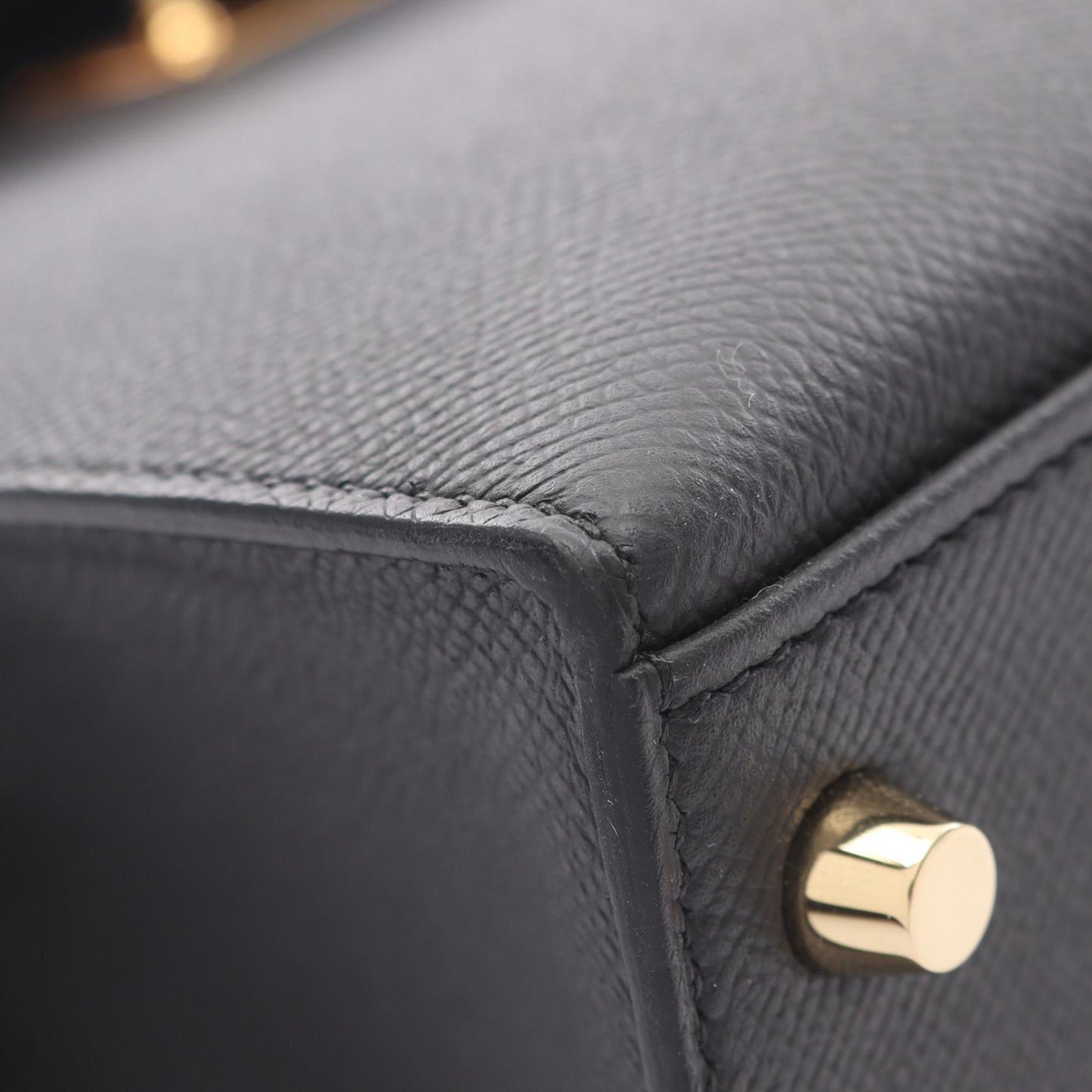 Hermès Black Leather Kelly 28