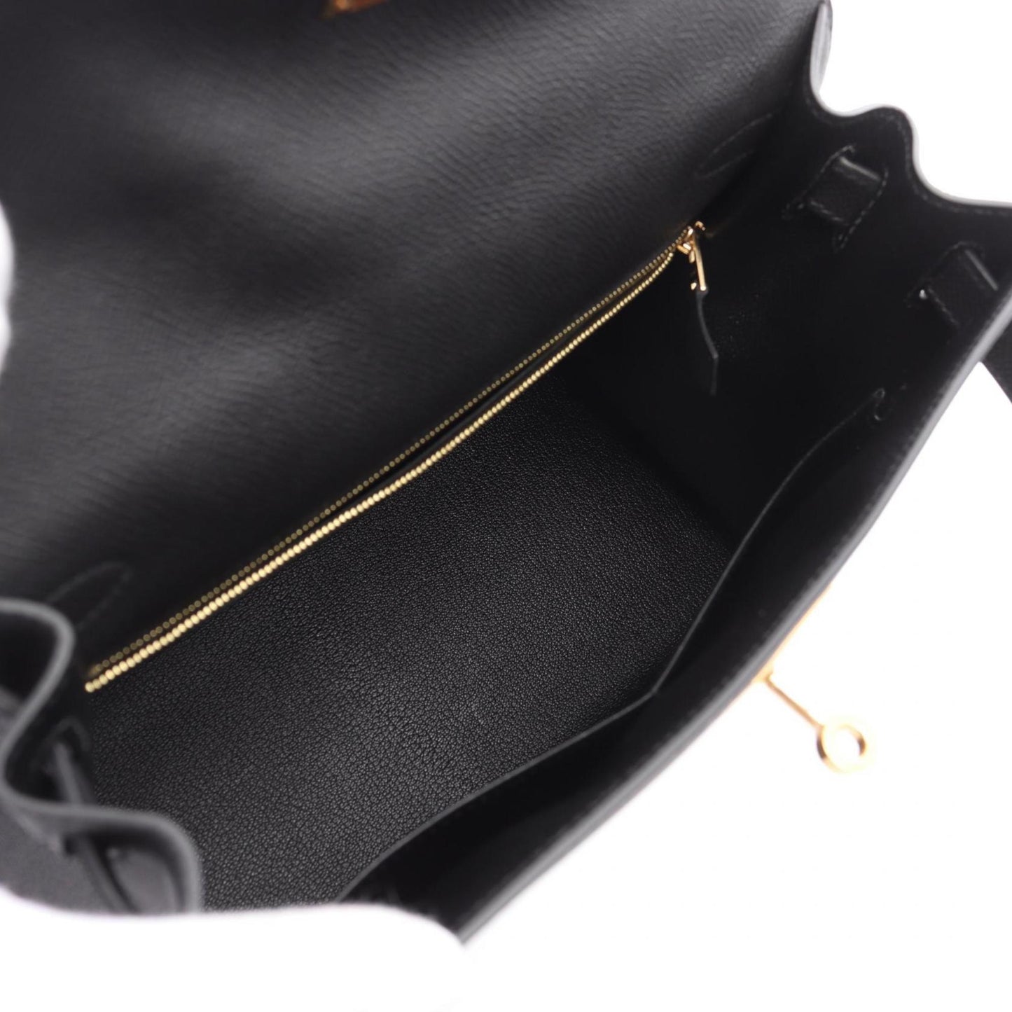 Hermès Black Leather Kelly 28