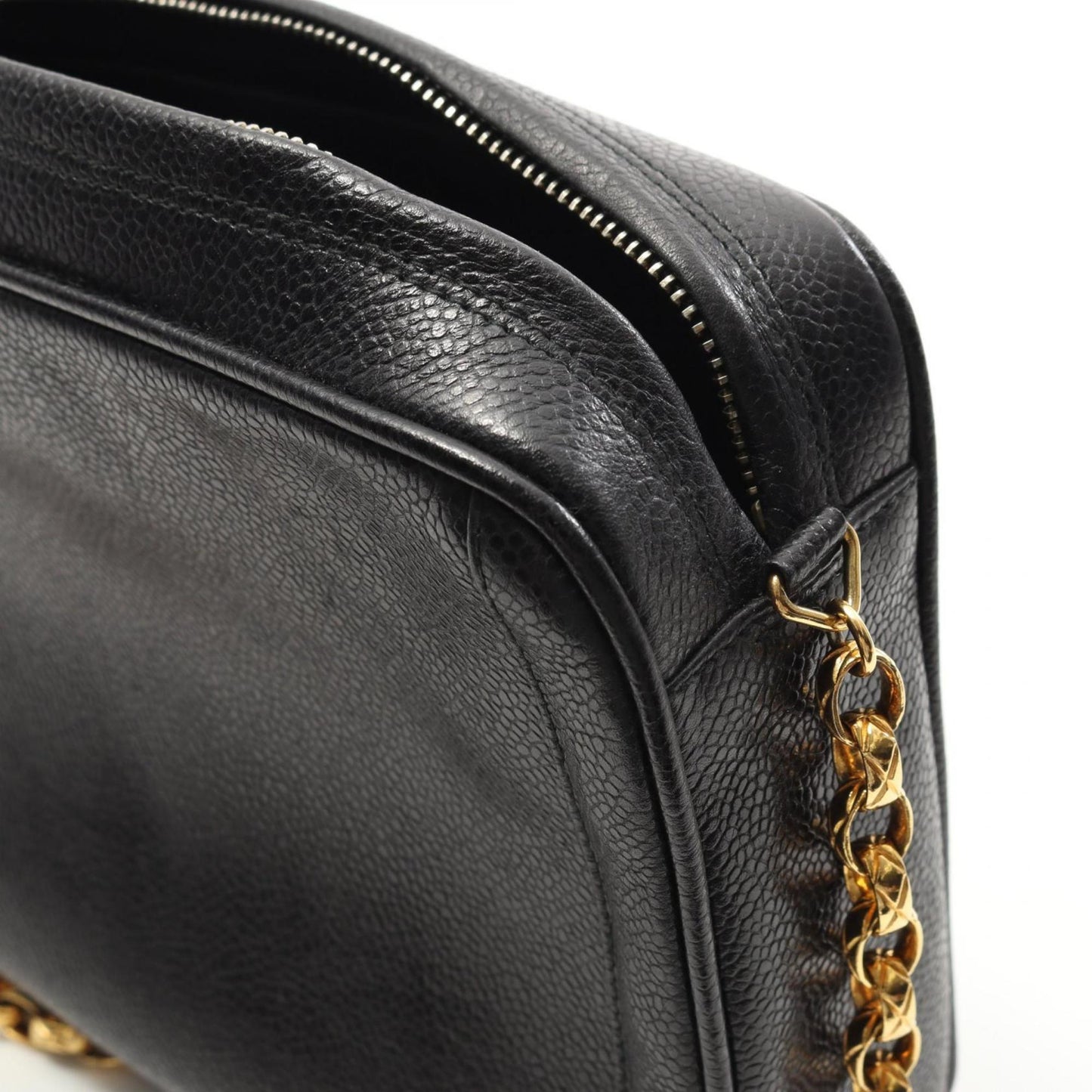 Chanel Black Leather Camera