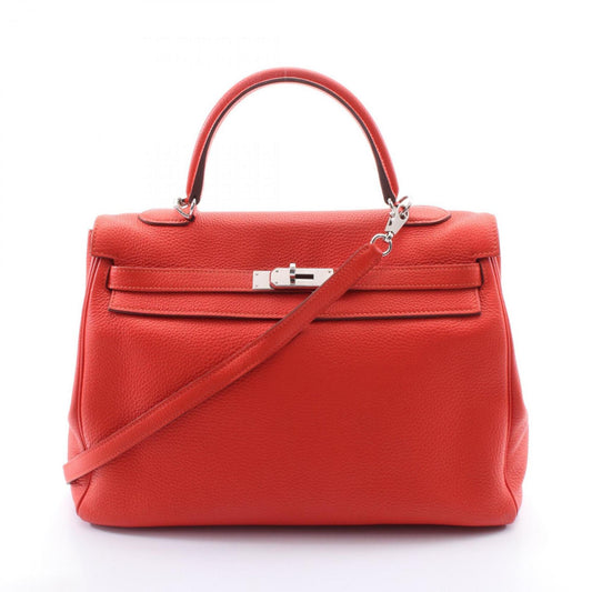 Hermès Red Leather Kelly 35