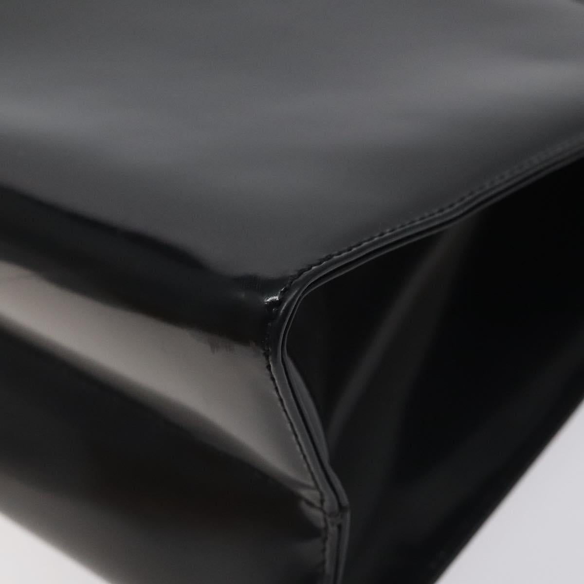 Salvatore Ferragamo Black Patent Leather Gancini