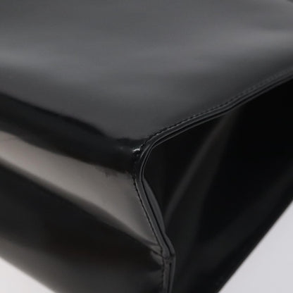Salvatore Ferragamo Black Patent Leather Gancini