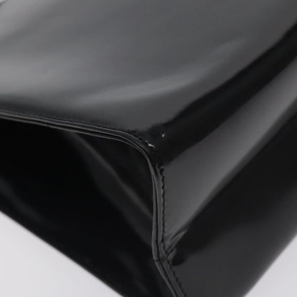 Salvatore Ferragamo Black Patent Leather Gancini