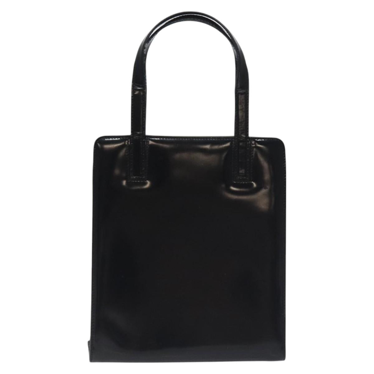Salvatore Ferragamo Black Patent Leather Gancini