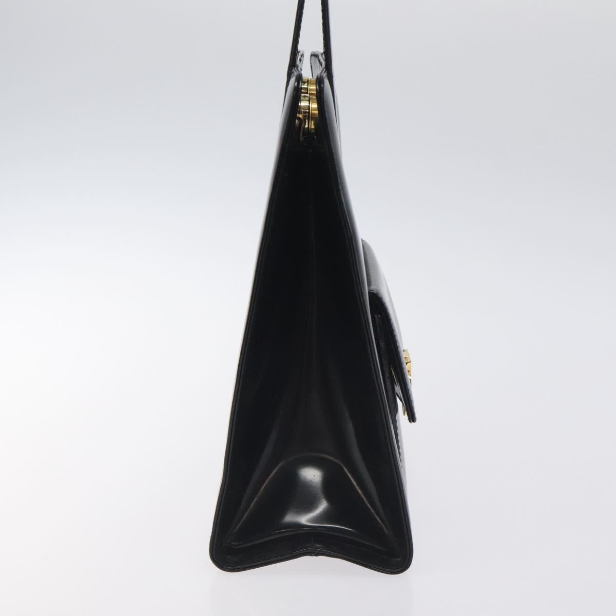 Salvatore Ferragamo Black Patent Leather Gancini