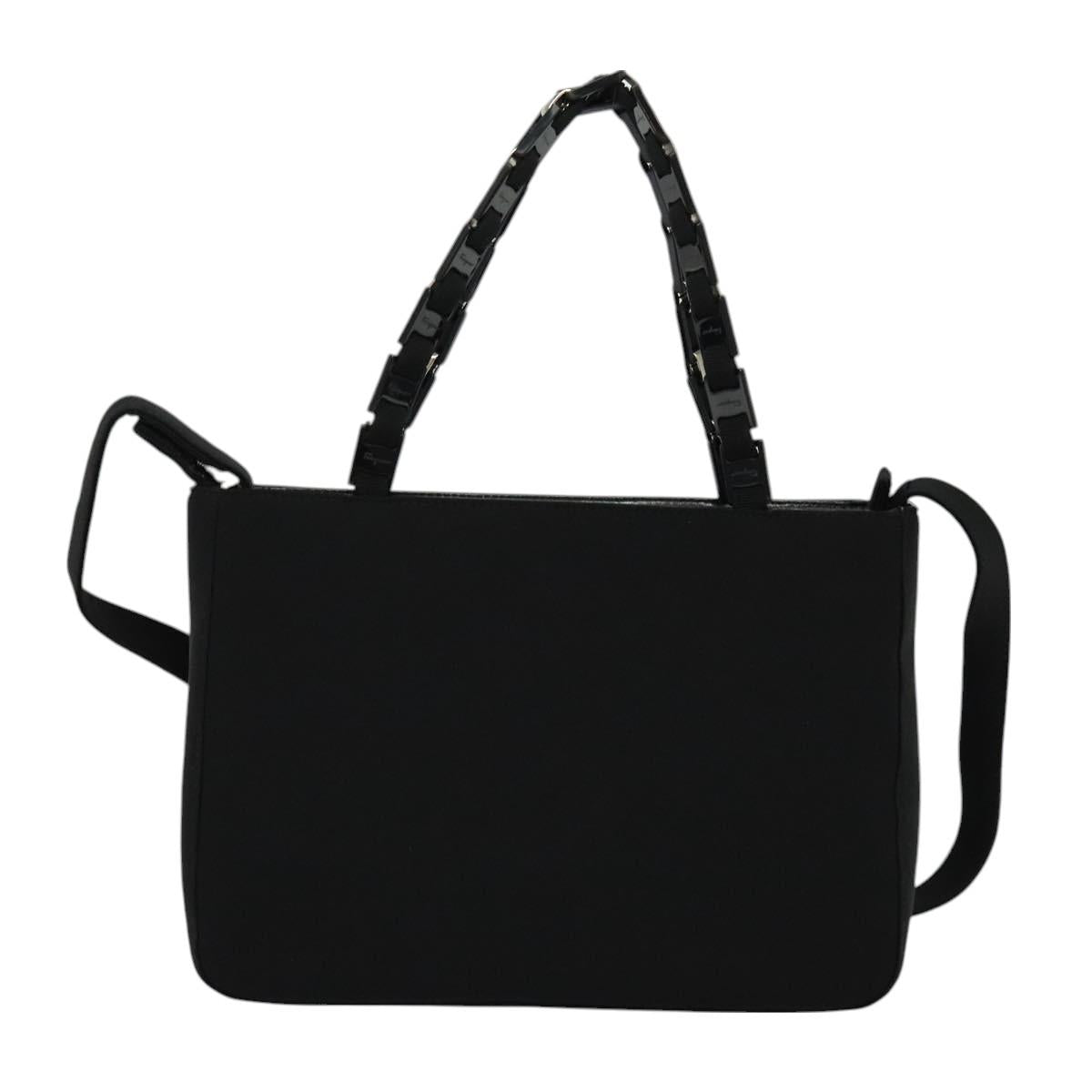 Salvatore Ferragamo Black Nylon Handbag