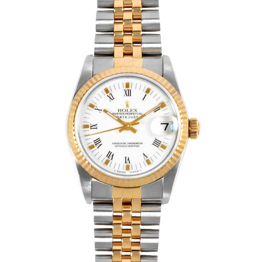 Rolex White Gold And Steel Datejust