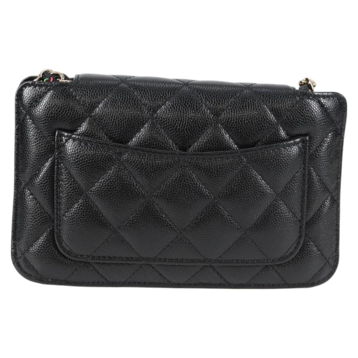 Chanel Black Leather Single Flap
