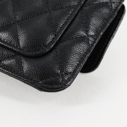 Chanel Black Leather Single Flap